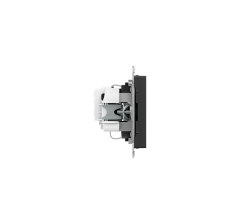 Механизм розетки, 16А, с заземлением, без шторок, чёрный Эпика EKF  UP1-SOB-110  EKF