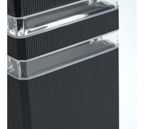 Светильник садово-парковый DH0806, Техно на стену вверх, E27 230V, черный  41153  Feron