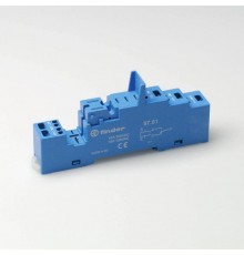 Розетка с безвинтовыми клеммами (пружинный зажим) для реле 46.61; применяются модули 86.30, 99.02;  97517SMA  Finder