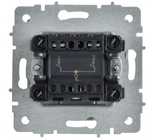 BRITE Выключатель 2-клавишный 10А ВС10-2-0-БрАБ арктический белый   BR-V20-0-10-K91  IEK