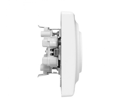 Механизм розетки двойной, 16А, без заземления, со шторками, с рамкой, алюминий Эпика EKF  UP1-SOA-201  EKF