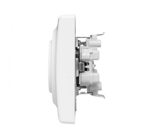 Механизм розетки двойной, 16А, без заземления, со шторками, с рамкой, алюминий Эпика EKF  UP1-SOA-201  EKF