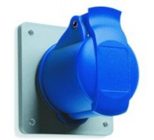 Розетка панельная с прямым унифицированным фланцем 232RU6, 32A, 2P+E, IP44, 6ч  2CMA193242R1000  ABB