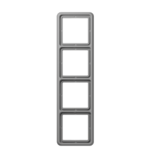 Рамка для вертикальной и горизонтальной установки, 4 поста; дюропласт; серый; CD500  CD584GR  Jung