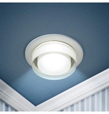 Светильник встраиваемый декоративный DK107 WH MR16 GU5.3 белый  Б0058396  ЭРА