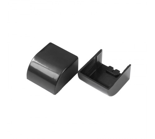 Заглушка 16х16 черная (4 шт/комп) для кабельного канала  PR08.12917  Промрукав