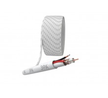 Кабель для аналогового видеонаблюдения Simple KL-0.75-PVC КВК-В-2 +2x0,75 мм, бухта 200 метров, белый  Б0052738  ЭРА