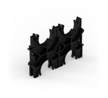 Кластер для двустенных труб d32 мм, двойной, двухсторонний (210 шт/кор)  PR13.02565  Промрукав