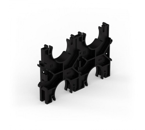 Кластер для двустенных труб d32 мм, двойной, двухсторонний (210 шт/кор)  PR13.02565  Промрукав