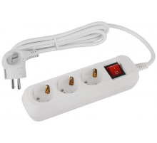 Удлинитель электрический ЭРА UDL-16-315-ES Greenline 3 розетки с заземлением с выключателем 1,5м ПВС 3x1мм2   Б0065078  ЭРА