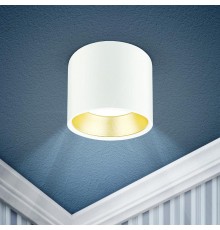 Светильник накладной подсветка OL8 GX53 WH/GD под лампу Gx53, алюминий, цвет белый+золото (40/800)  Б0048536  ЭРА