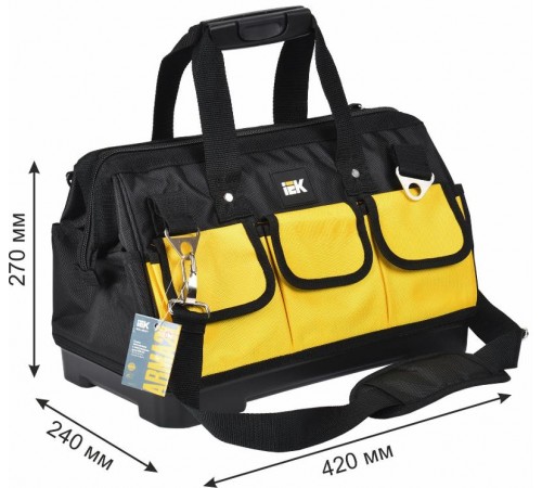 Сумка монтажника с пластиковым дном BG-03 ARMA2L 5  A2L5-BG12-03-K02  IEK