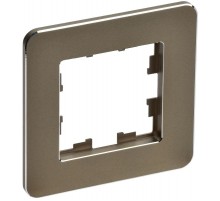 BRITE Рамка 1-ая РУ-1-1-Бр металл латунь RE  BR-M12-M-01-K49  IEK