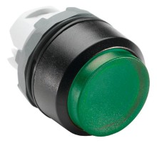 Кнопка MP3-11G зеленая выступающая (только корпус) с подсветкой без фиксации  1SFA611102R1102  ABB
