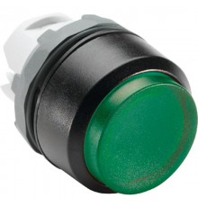 Кнопка MP3-11G зеленая выступающая (только корпус) с подсветкой без фиксации  1SFA611102R1102  ABB