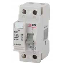 Выключатель дифференциальный (УЗО) ВД-40 (электронное) 2P 63А 100mA SIMPLE-mod-48 ЭРА SIMPLE  Б0039268  ЭРА