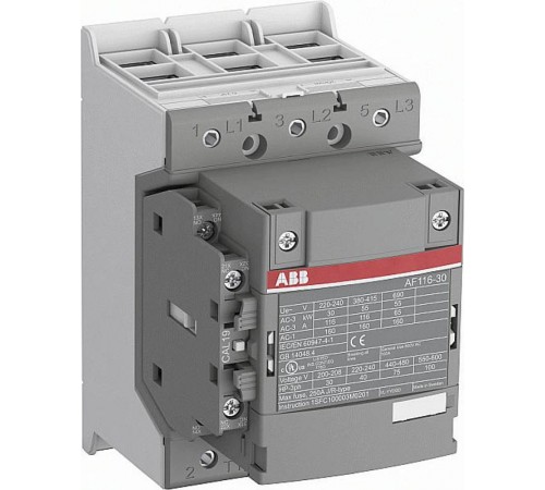 Контактор AF116-30-11-13 116А AC3, катушка 100-250В AC/DC   1SFL427001R1311  ABB