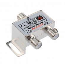ДЕЛИТЕЛЬ  ТВ  x 2 + 3шт. F   "BOX"  5-1000 МГц  "Silver"   05-6101  REXANT