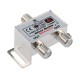 ДЕЛИТЕЛЬ  ТВ  x 2 + 3шт. F   "BOX"  5-1000 МГц  "Silver"   05-6101  REXANT
