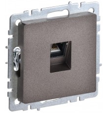 BRITE Розетка компьютерная RJ45 кат.5E РК10-БрТБ темная бронза  BR-K10-1-K45  IEK