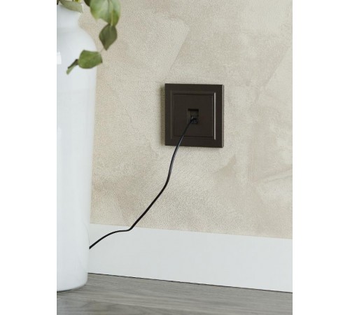 BRITE Розетка компьютерная RJ45 кат.5E РК10-БрТБ темная бронза  BR-K10-1-K45  IEK