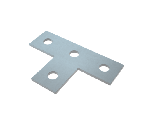 Соединительная пластина Т-образная (4 отверстия) HD  UST HD  КМ-профиль