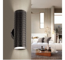 Декоративная подсветка WL46 BK MR16 GU10 12Вт черный IP20 для интерьера стен фасадов зданий  Б0058502  ЭРА