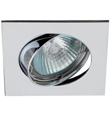 Светильник светодиодный встраиваемый KL2A CH литой квадрат пов. MR1612V/220V 50W 50W хром  C0043661  ЭРА