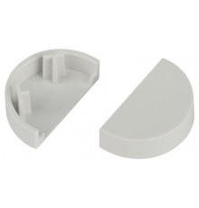 Заглушка ЭРА EC-KK-20-12-FW для полукруглого кабель-канала белая 20х12мм 2шт/комплект Б0064918  ЭРА