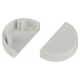 Заглушка ЭРА EC-KK-20-12-FW для полукруглого кабель-канала белая 20х12мм 2шт/комплект Б0064918  ЭРА