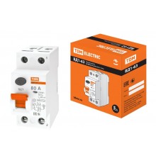 Выключатель дифференциальный (УЗО) ВД1-63 2п 80А 300мА тип AC  SQ0203-0021  TDM