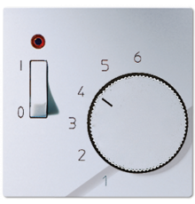 Крышка для регулятора температуры воздуха помещений; алюминий ATR231PLAL Jung