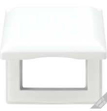 Откидная крышка 80,5 x 80,5 мм; противоударная; слоновая кость  AS581BFKL  Jung