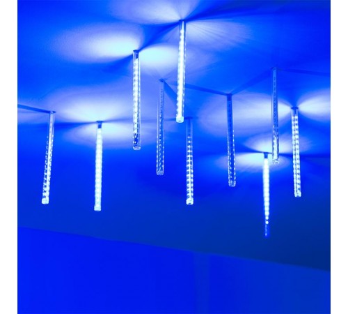 Светодиодная гирлянда ARD-ICEFALL-CLASSIC-D12-200-10PCS-CLEAR-32LED-LIVE BLUE (230V, 10.5W)  026041  Arlight