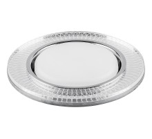 Светильник встраиваемый с белой LED подсветкой CD4038 потолочный GX53 без лампы, прозрачный, хром  40505  Feron