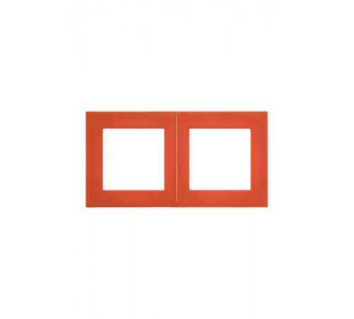 ABB Levit Оранжевый / дымчатый чёрный Рамка 2-ая  3901H-A05020 66W  2CHH015020A6066  ABB