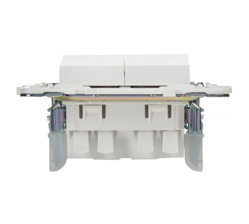 SKANDY Выключатель 2-клавишный проходной 10А SK-V05W арктический белый  SK-V22-0-10-K01  IEK