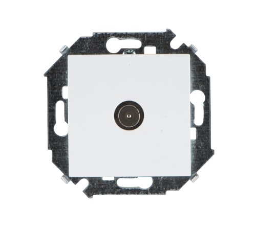Simon 15 Белый Розетка TV одиночная, винт. зажим  1591475-030  Simon