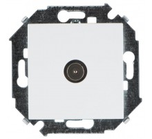 Simon 15 Белый Розетка TV одиночная, винт. зажим  1591475-030  Simon