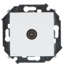 Simon 15 Белый Розетка TV одиночная, винт. зажим  1591475-030  Simon