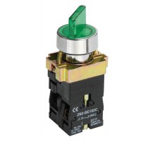 Переключатель LAY5-BK2365 2 положения зеленый   BSW90-BK-2-K06  IEK