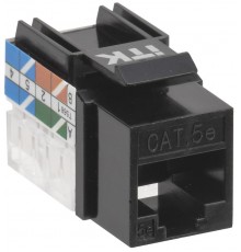 Модуль Keystone Jack кат.5E UTP 110 IDC 90град чёрный  CS1-1C5EU-11-09  ITK