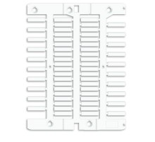 Маркировка для провода, жесткая, для трубочек. 4х18мм. Белая  NUT18  DKC