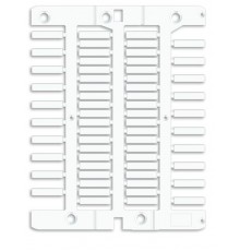 Маркировка для провода, жесткая, для трубочек. 4х18мм. Белая  NUT18  DKC