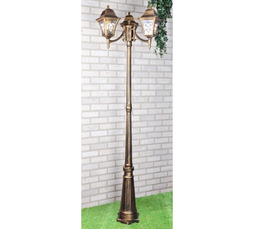 Светильник садово-парковый Altair F/3 черное золото  a025024  Elektrostandard