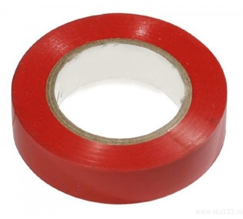 Изолента 0,18х19 мм красная 20 метров   UIZ-20-10-K04  IEK