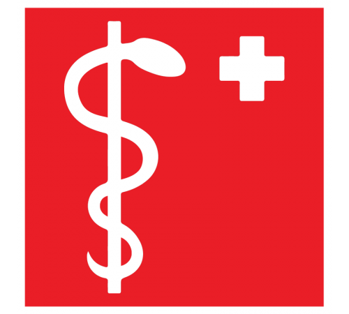 Пиктограмма (Наклейка) "Медицинский кабинет" для Token  V4-EM-00.0060.ADV-0044  VARTON