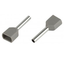 Наконечник-гильза ЭРА NO-225-98 НШвИ(2) 0,75-10 с изолированным фланцем (упаковка 50 шт.)   Б0063272  ЭРА