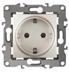 Розетка 12-2001-15 с заземлением, 16АХ-250В, без м.лапок,  перламутр  Б0019310  ЭРА