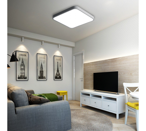 Светильник светодиодный бытовой PPB Sсandic-S 72w 3000-6500K GR IP20 430*430*50  .5037250  JAZZWAY